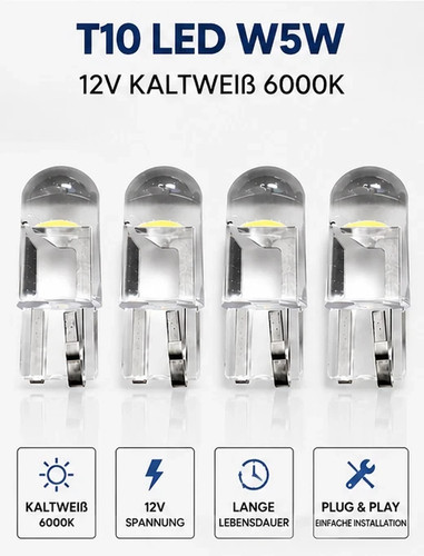 Led lampe t10 - 4x, licht